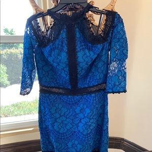 Black&Blue Mid Length Dress
